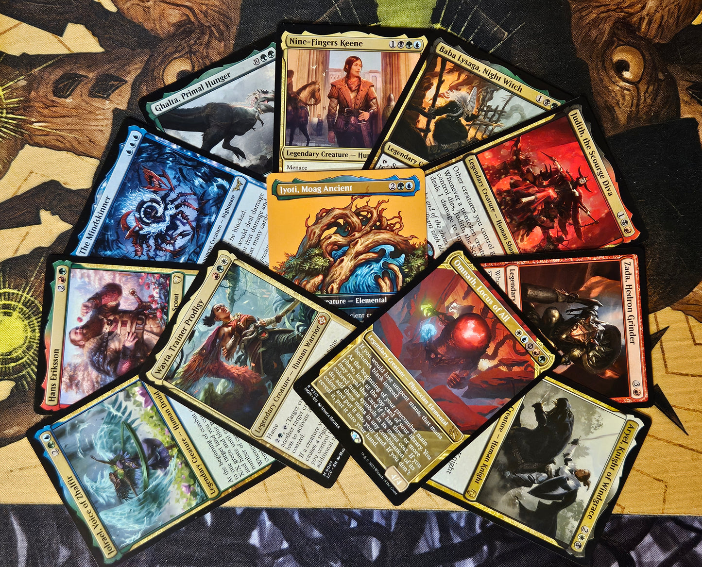 Mystery 100 Card Custom Commander Deck Ready-to-Play Sleeved With Spindowns